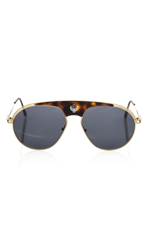 Frankie Morello Brown Metallic Sunglass for Men