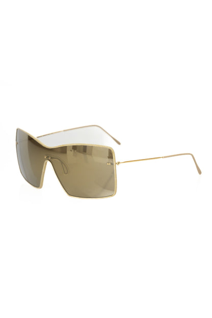 Frankie Morello Gold Metallic Sunglasses for Women