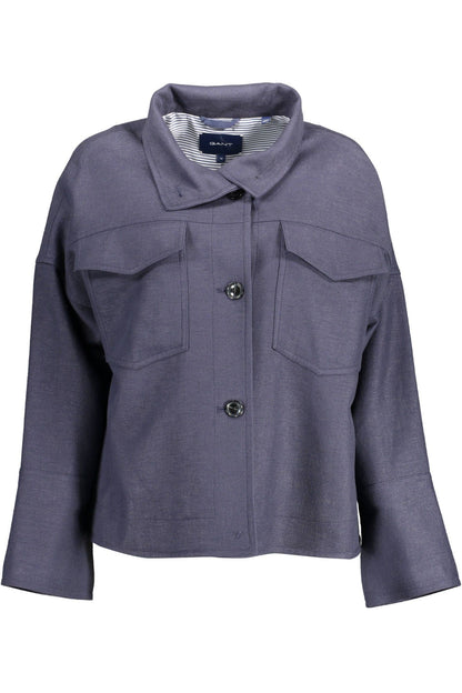 Gant Blue Viscose Women Jacket