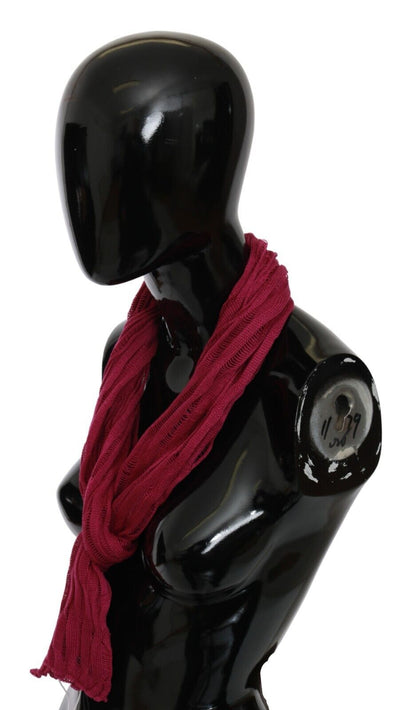 John Galliano Bordeaux Elegance Foulard Shawl Scarf