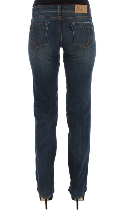 Costume National Chic Blue Regular Fit Designer Jeans