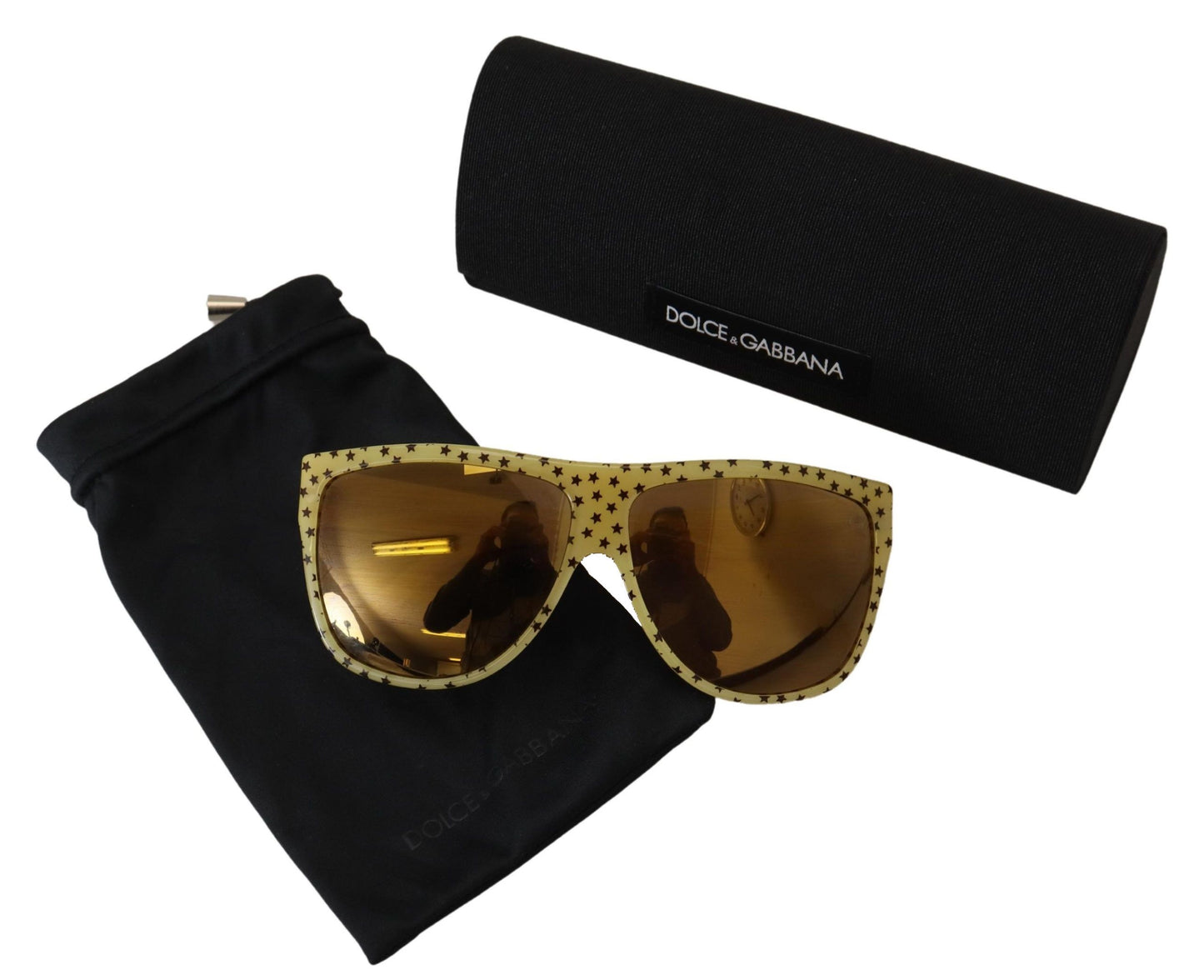 Dolce & Gabbana Stellar Chic Square Sunglasses in Yellow