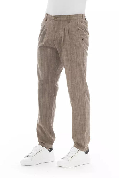 Baldinini Trend Beige Cotton Men Chino Pant