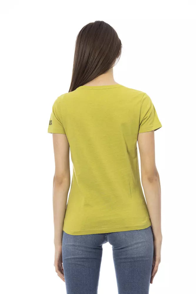 Trussardi Action Green Cotton Women Top