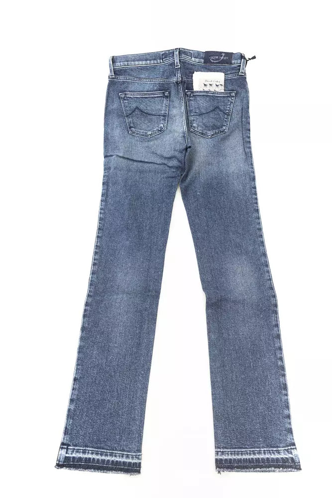 Jacob Cohen Blue Cotton Women Jeans