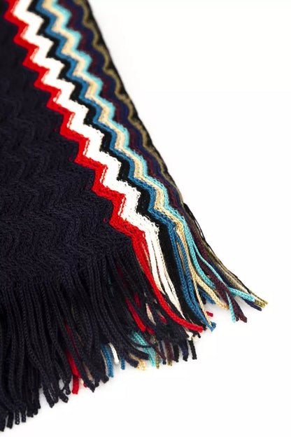 Missoni Black Wool Men Scarf