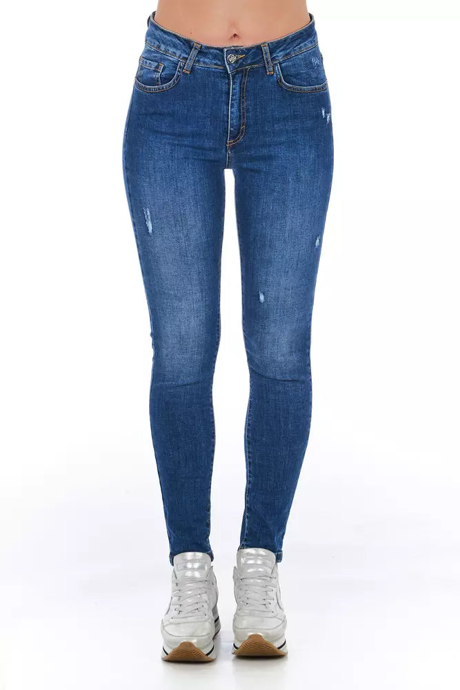 Frankie Morello Blue Denim Women Jeans