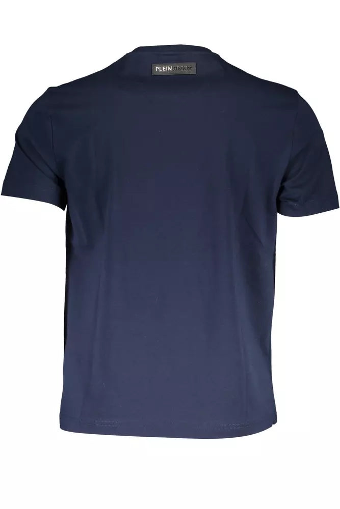 Plein Sport Blue Cotton Men T-Shirt