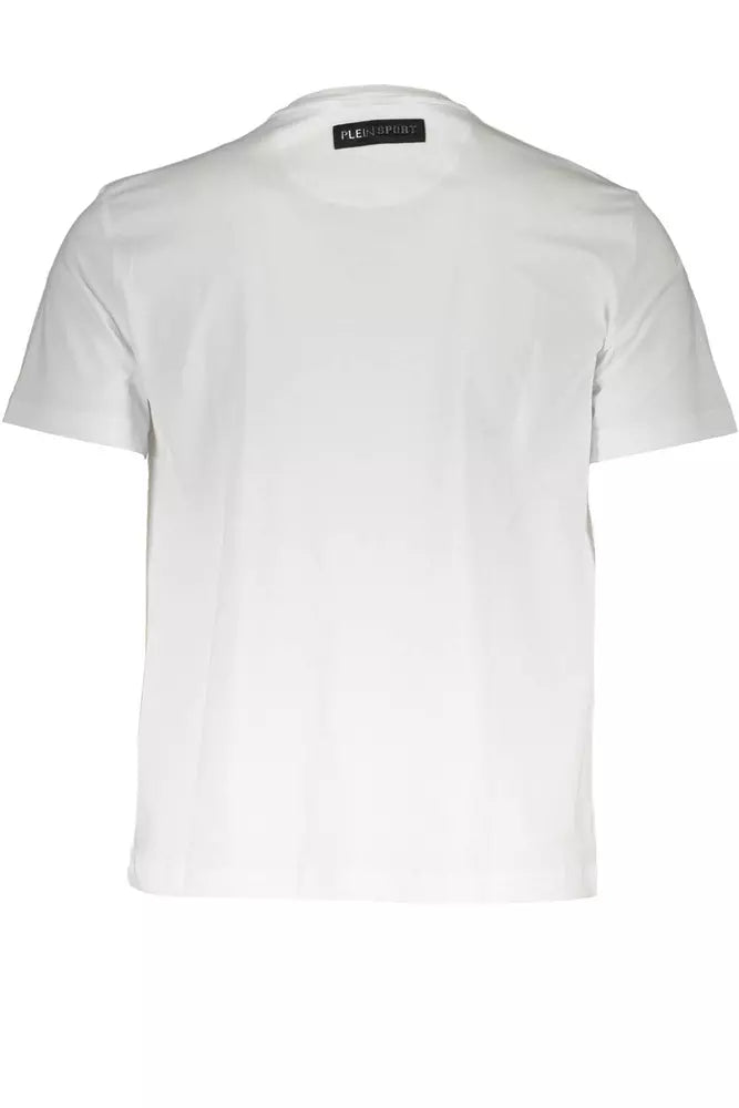 Plein Sport White Cotton Men T-Shirt