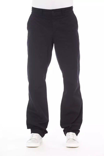 Alpha Studio Blue Cotton Men's Pant