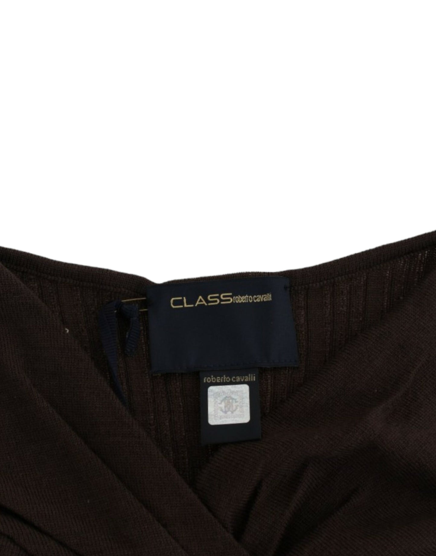 Cavalli Chic Keyhole Virgin Wool Sweater - Obsession Luxury