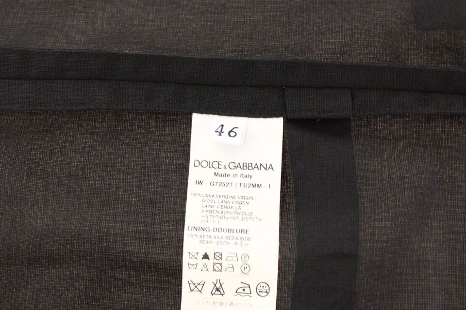 Dolce & Gabbana Elegant Black Wool Dress Vest - Obsession Luxury