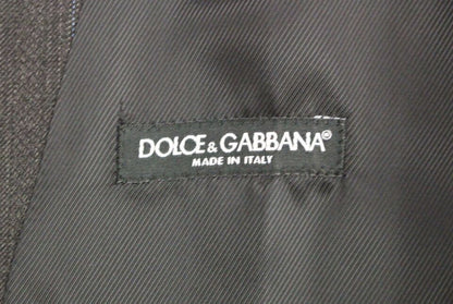 Dolce & Gabbana Elegant Striped Gray Dress Vest - Obsession Luxury