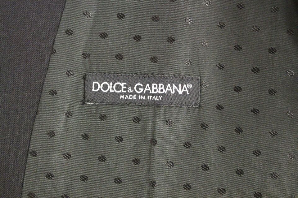 Dolce & Gabbana Elegant Black Wool Formal Dress Vest - Obsession Luxury