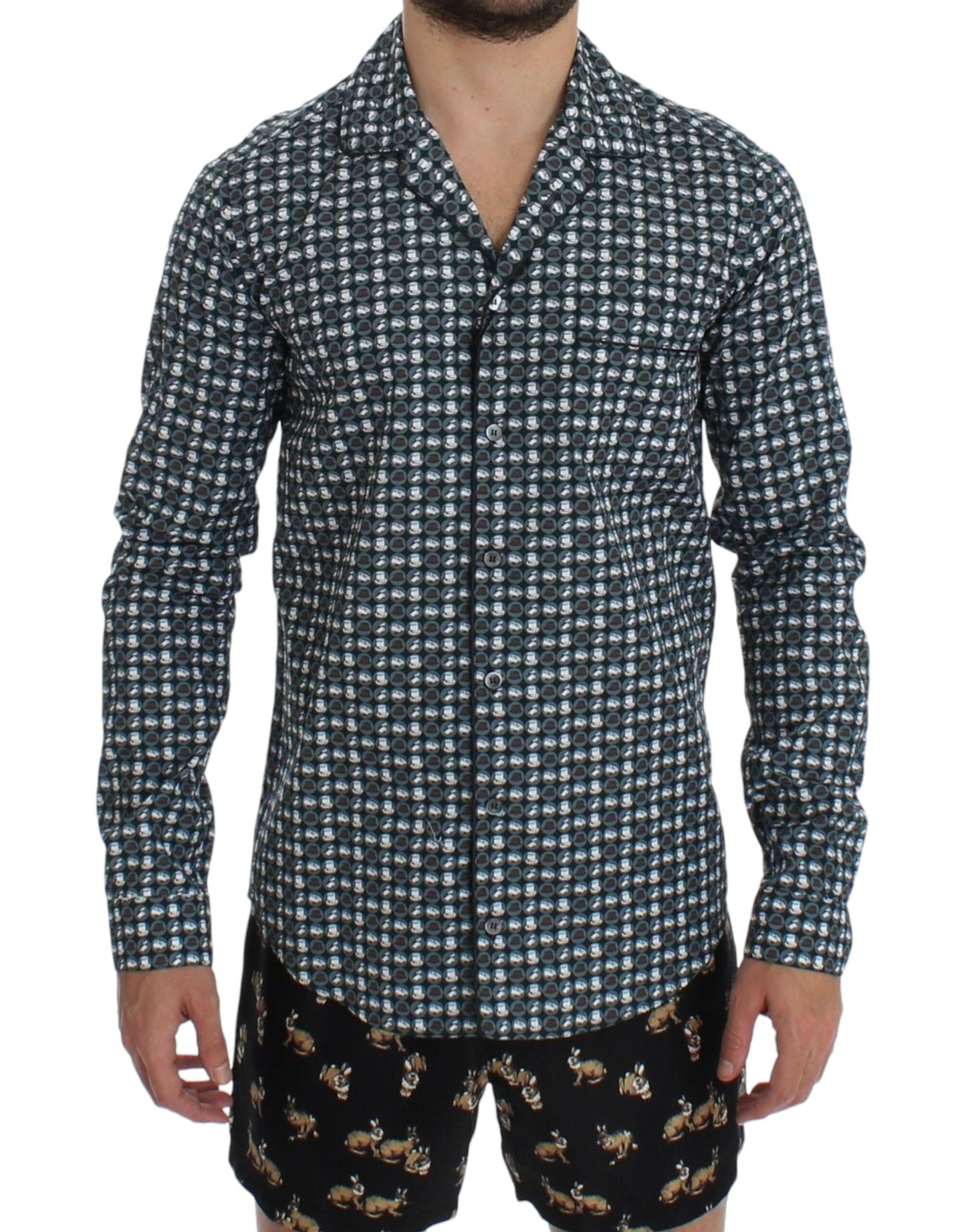 Dolce & Gabbana Elegant Green Pajama Nightshirt - Obsession Luxury