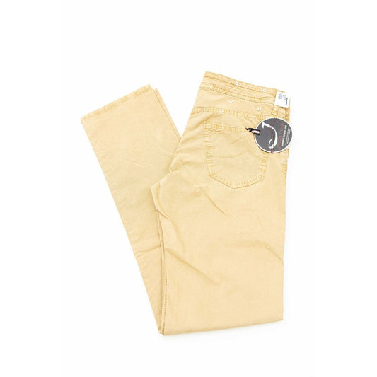 Jacob Cohen Beige Cotton Men Jeans