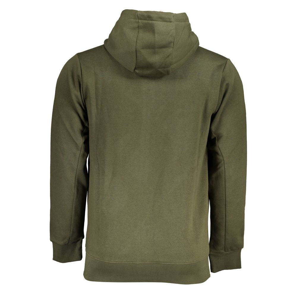 U.S. Grand Polo Elegant Green Hooded Long-Sleeve Sweatshirt