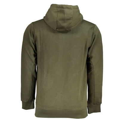 U.S. Grand Polo Elegant Green Hooded Long-Sleeve Sweatshirt