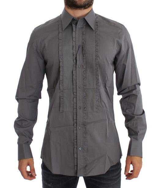 Dolce & Gabbana Elegant Slim Fit Cotton Dress Shirt - Obsession Luxury