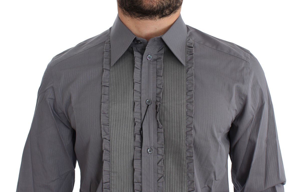 Dolce & Gabbana Elegant Slim Fit Cotton Dress Shirt - Obsession Luxury