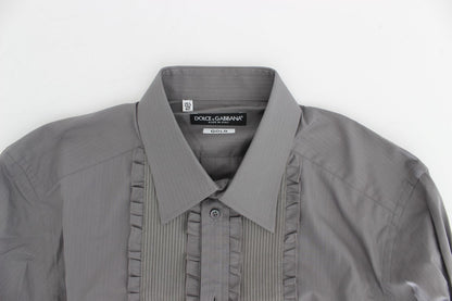 Dolce & Gabbana Elegant Slim Fit Cotton Dress Shirt - Obsession Luxury