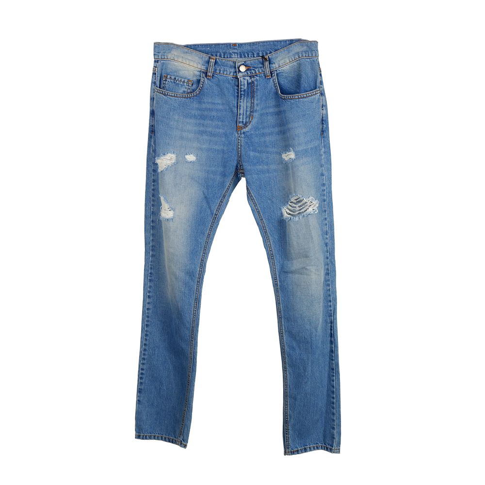 Comme Des Fuckdown Blue Cotton Men's Jeans