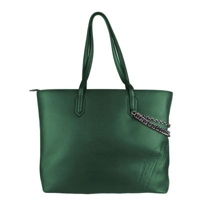 Plein Sport Green Polyethylene Women Shoulder Bag