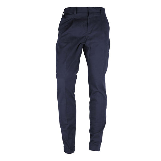 Made in Italy Blue Wool Men's Trouser