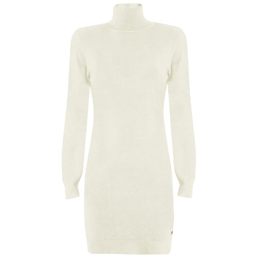 Yes Zee White Viscose Dress