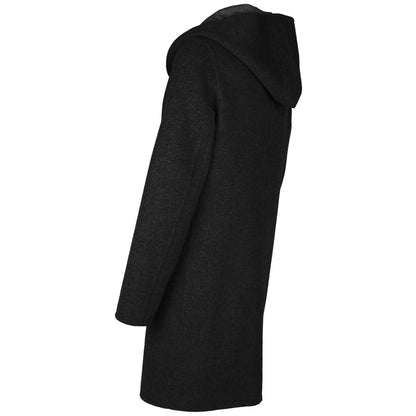 Made in Italy Black Wool Vergine Jacket