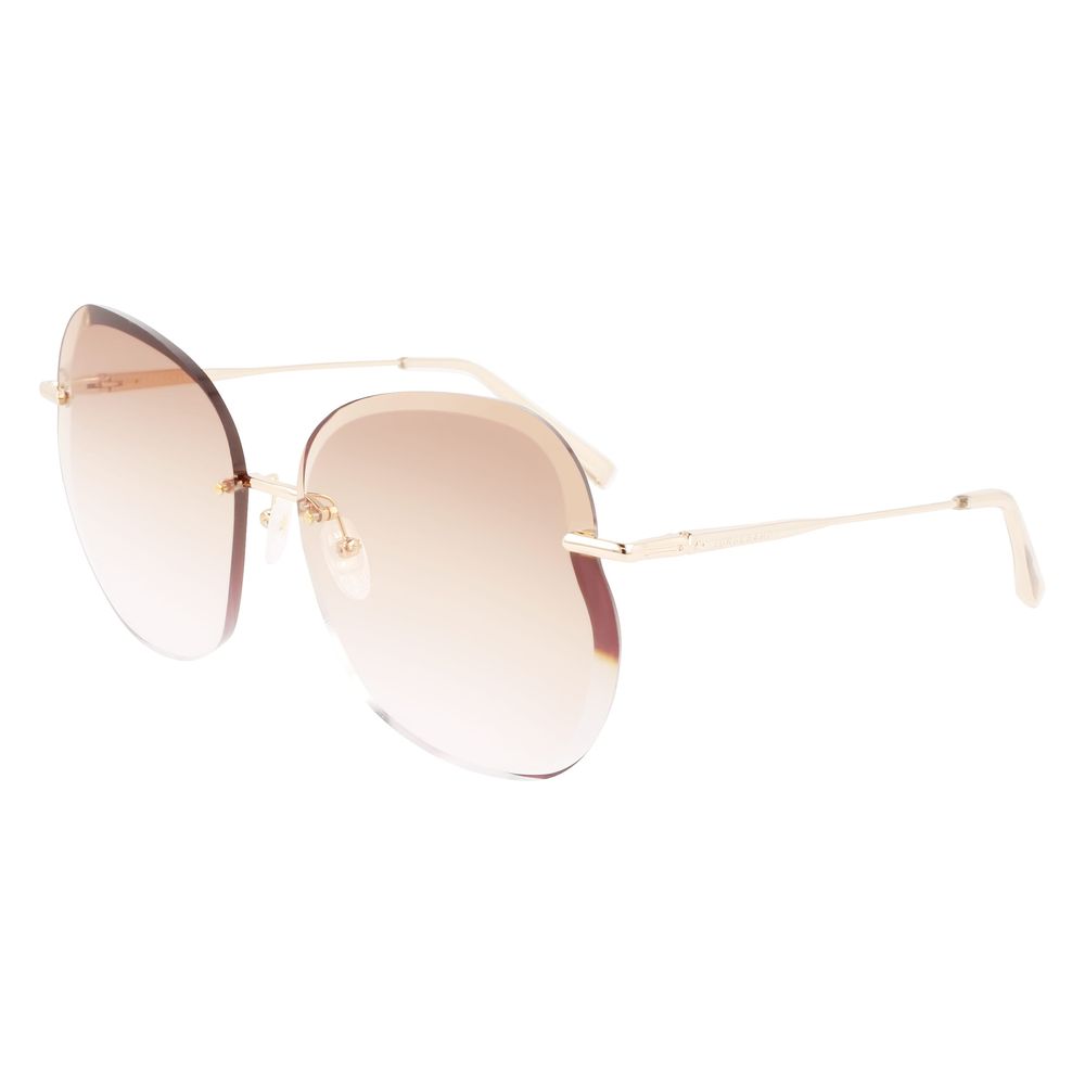 Longchamp Gold Metal Sunglasses