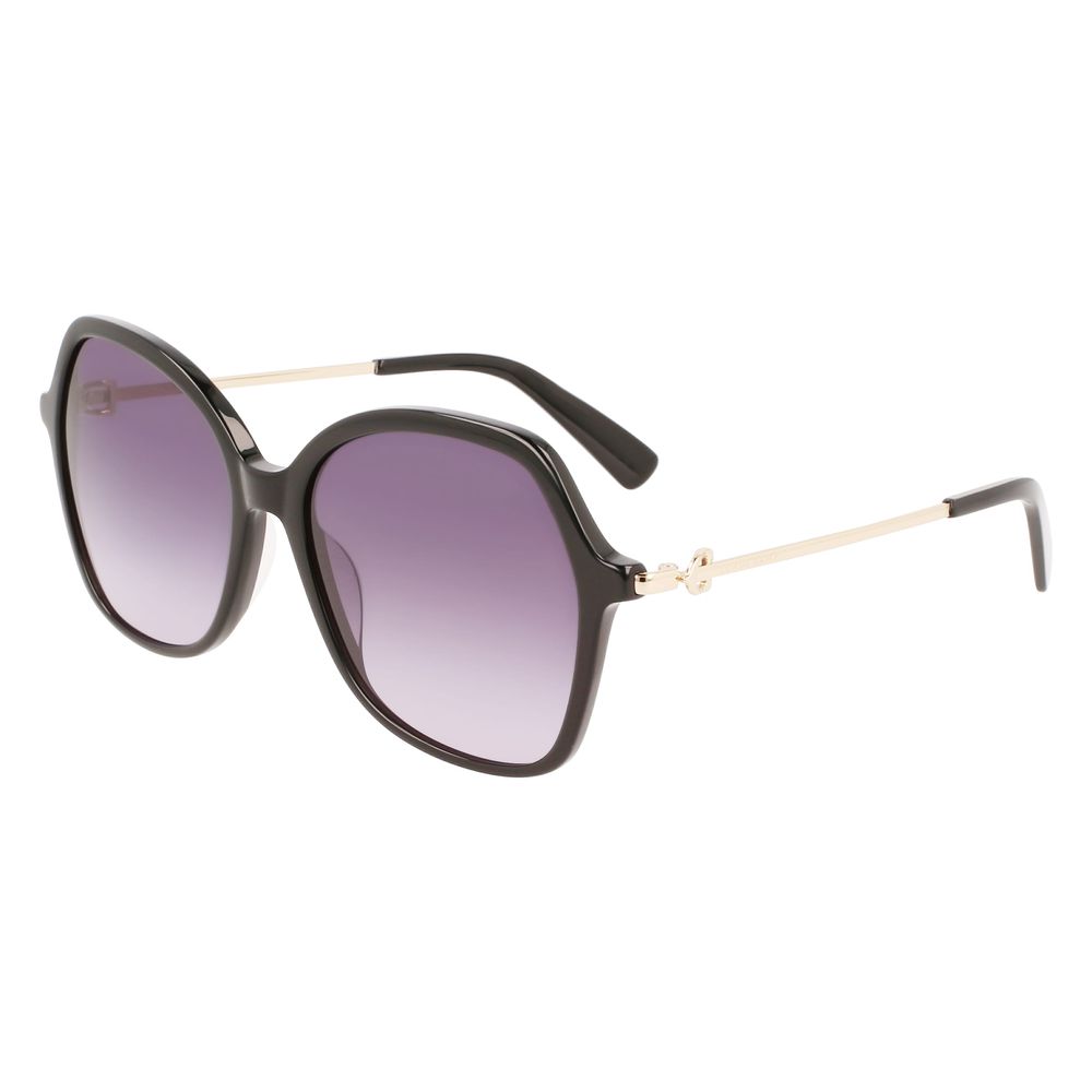 Longchamp Black Acetate Sunglasses