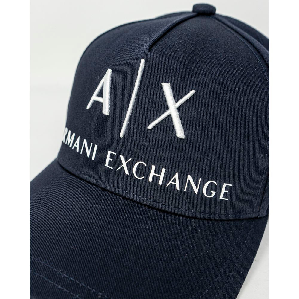 Armani Exchange Blue Cotton Hats & Cap