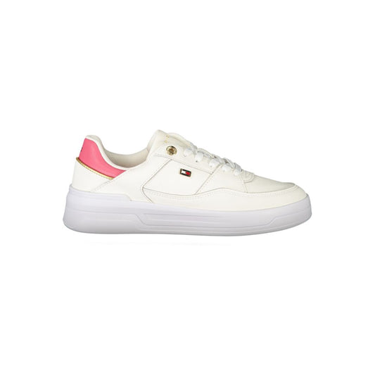 Tommy Hilfiger White Polyester Sneaker