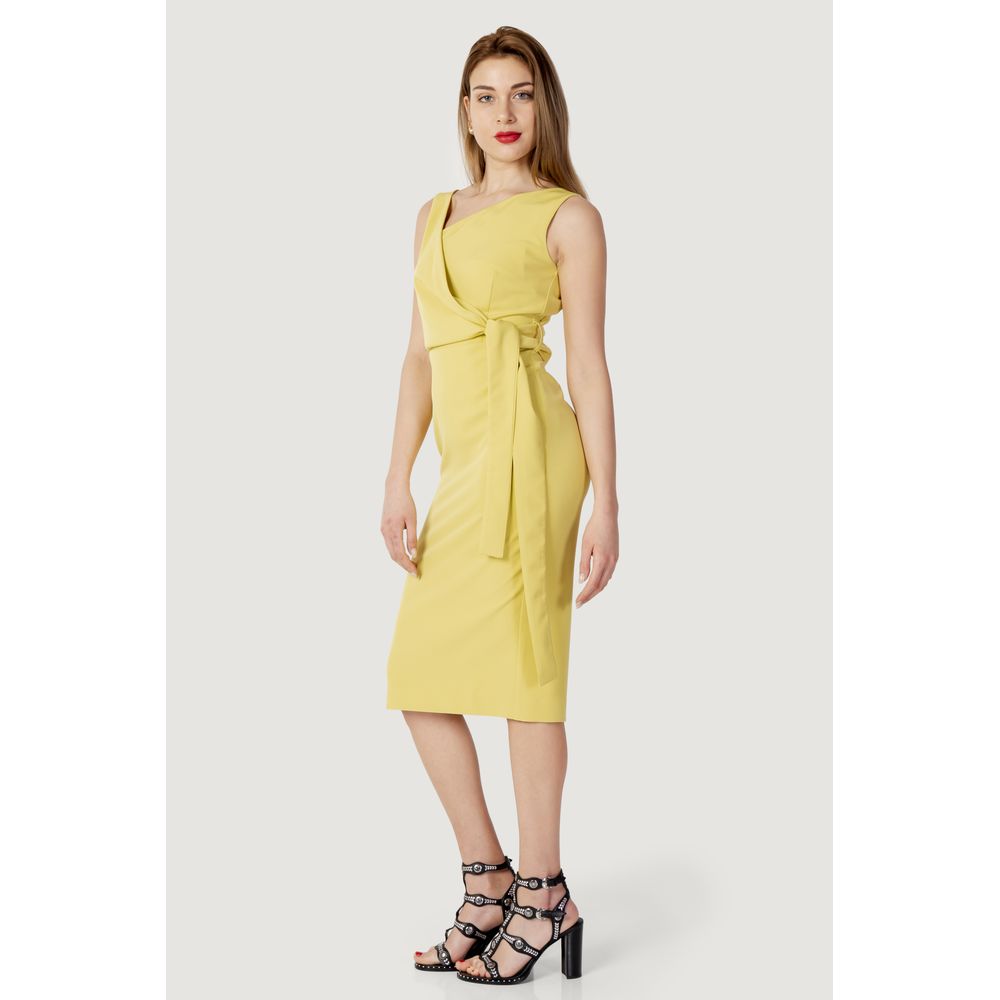 Sandro Ferrone Yellow Polyester Dress