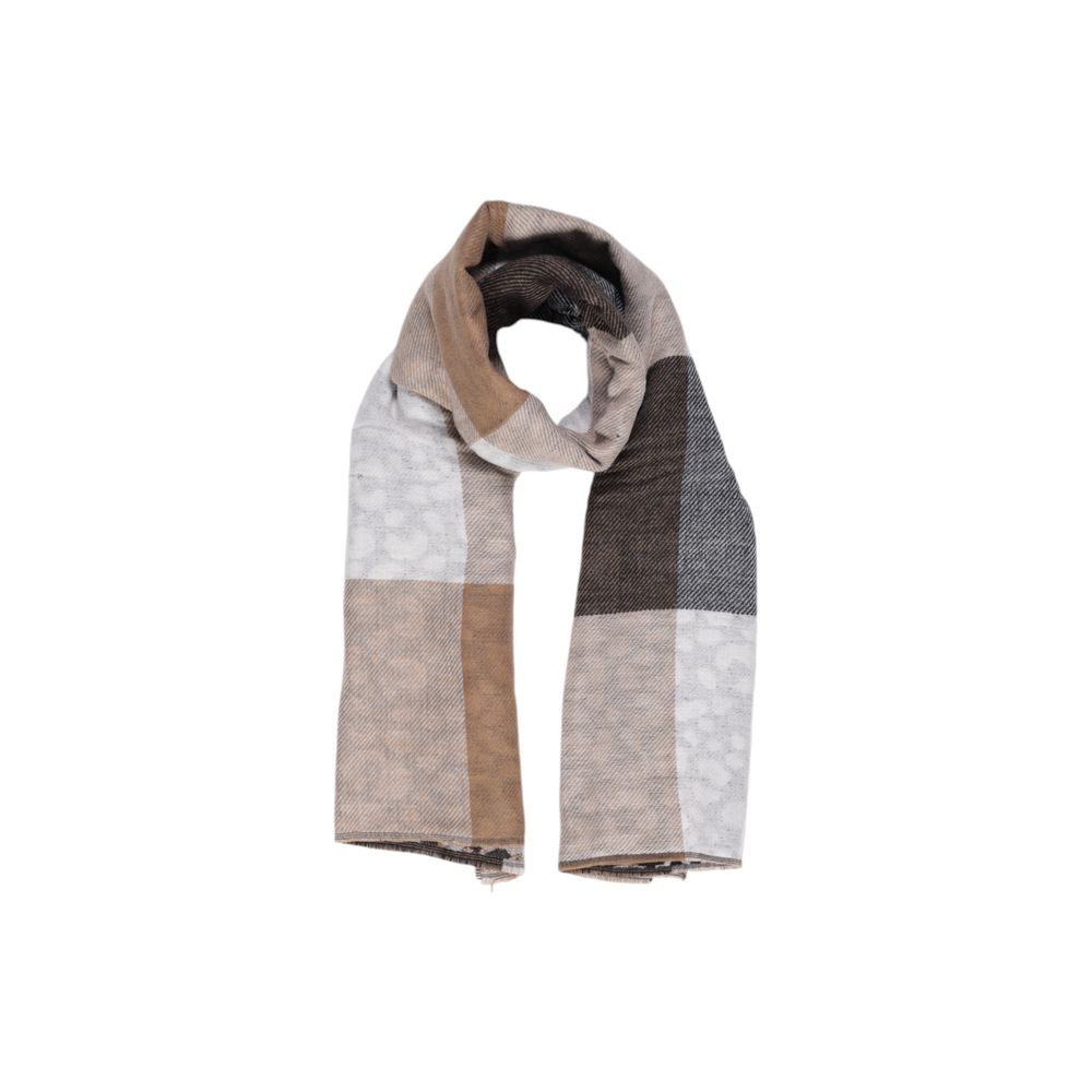 Pieces Beige Recycled Polyester Scarf