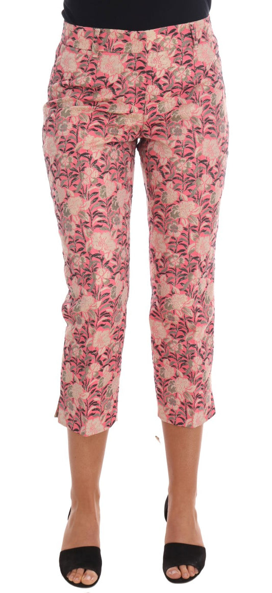 Dolce & Gabbana Elegant Floral Brocade Pants