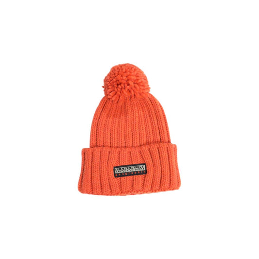 Napapijri Orange Acrylic Hats & Cap