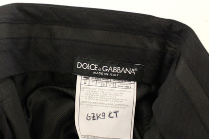 Dolce & Gabbana Elegant Pleated Black Wool Trousers - Obsession Luxury