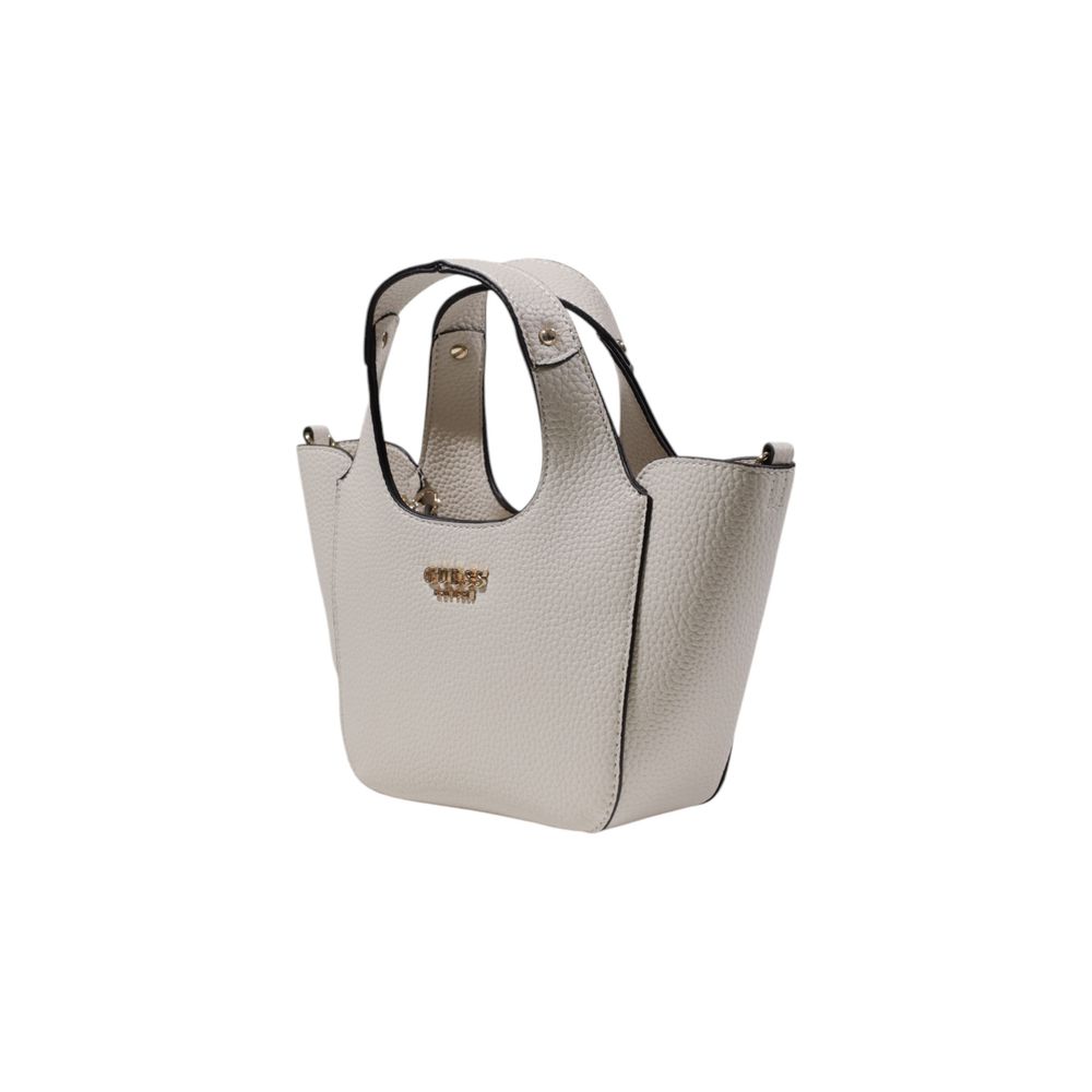 Guess Cream Polyethylene Handbag