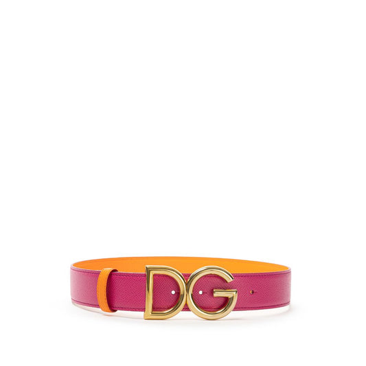 Dolce & Gabbana Pink Leather Belt