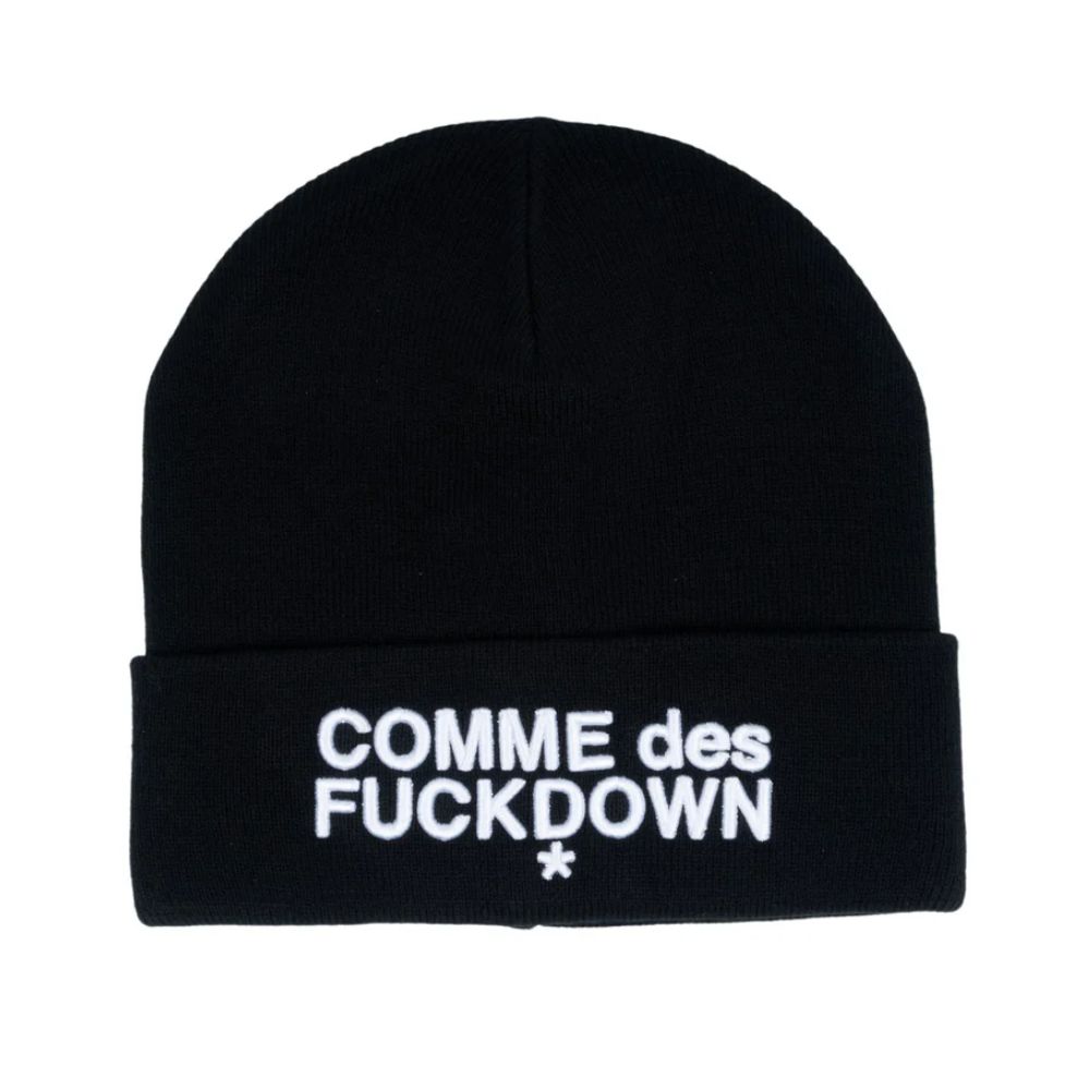 Comme Des Fuckdown Black Acrylic Hats & Cap