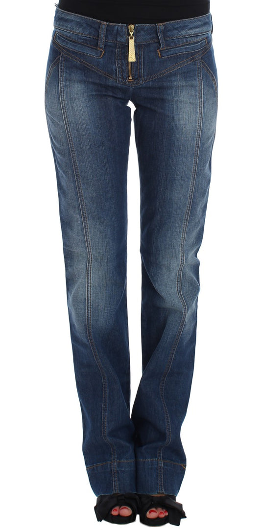 Cavalli Chic Boot Cut Blue Wash Denim - Obsession Luxury