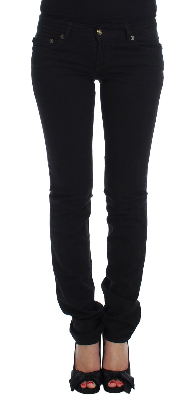 Cavalli Chic Slim Skinny Black Jeans - Obsession Luxury