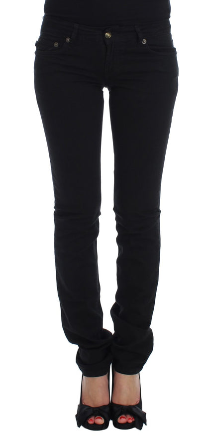 Cavalli Chic Slim Skinny Black Jeans - Obsession Luxury