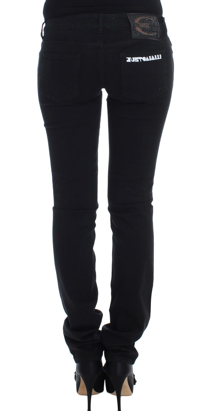 Cavalli Chic Slim Skinny Black Jeans - Obsession Luxury