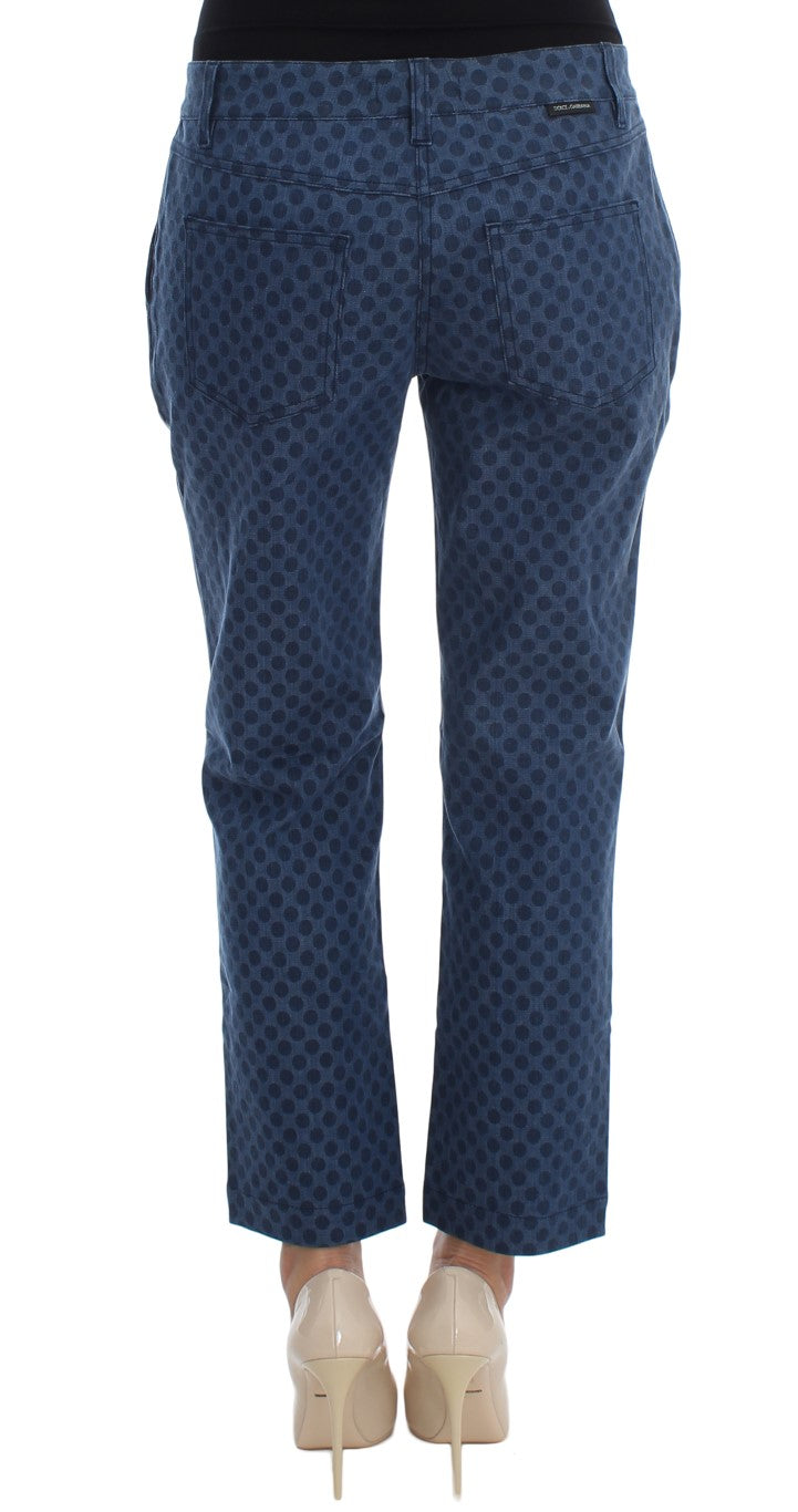 Dolce & Gabbana Polka Dotted Capri Stretch Jeans - Obsession Luxury