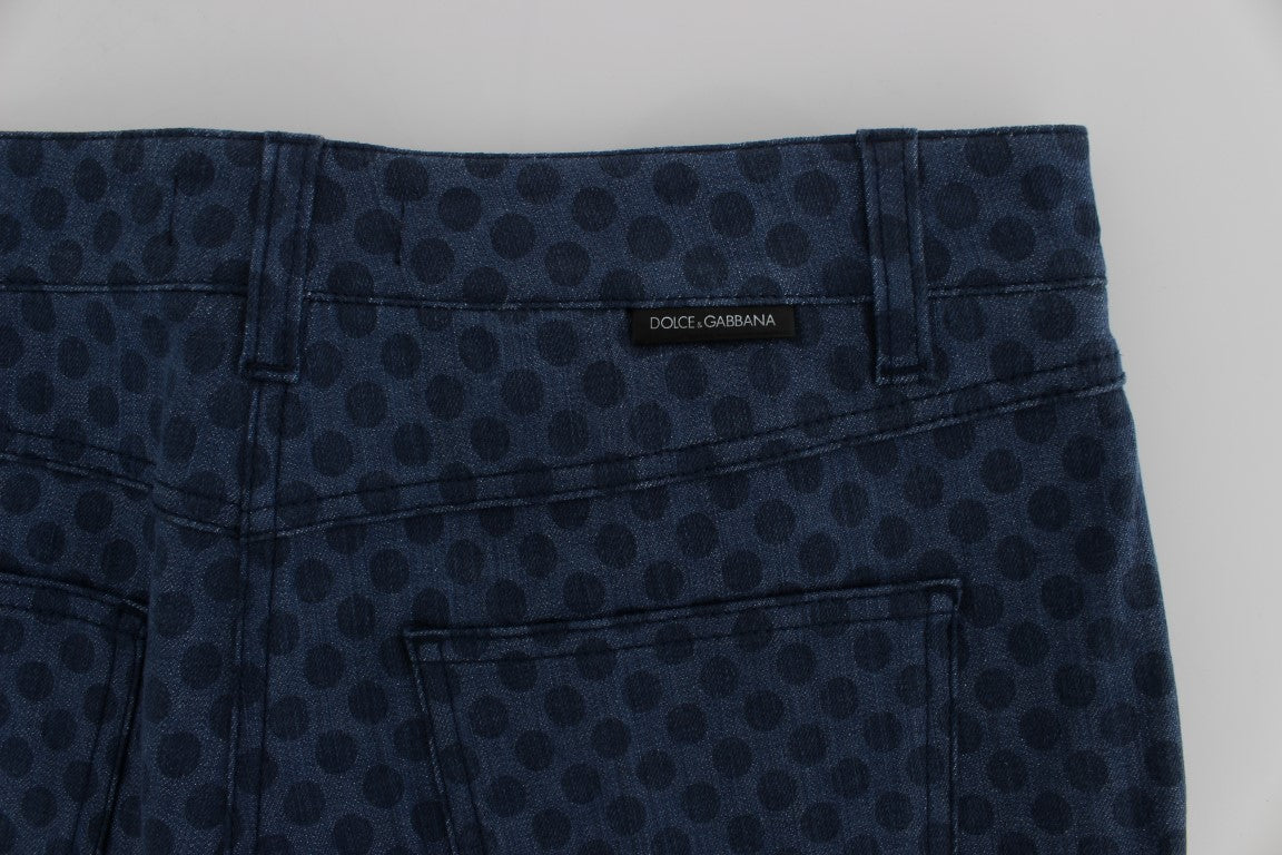 Dolce & Gabbana Polka Dotted Capri Stretch Jeans - Obsession Luxury