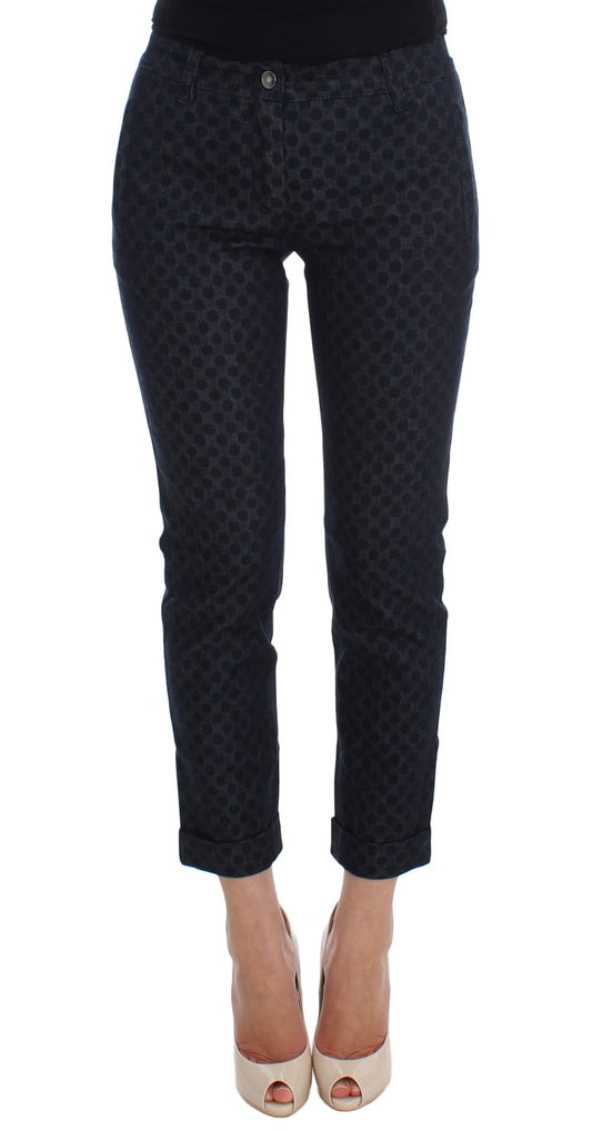 Dolce & Gabbana Chic Polka Dotted Capris Jeans - Obsession Luxury