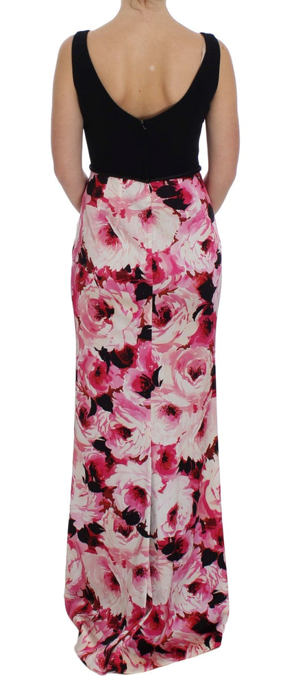 Dolce & Gabbana Floral Elegance Sheath Long Dress - Obsession Luxury